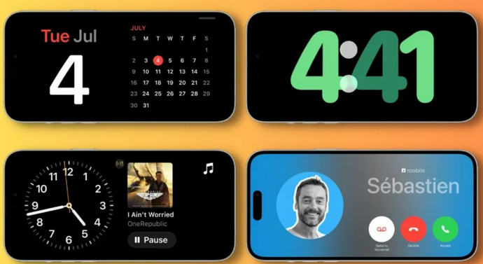 栾川苹果手机维修分享iOS17横屏充电待机显示有什么好处 