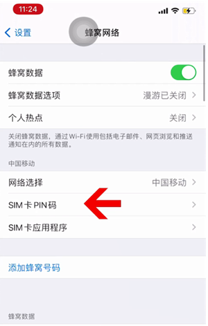 栾川苹果14维修网分享如何给iPhone14的SIM卡设置密码 