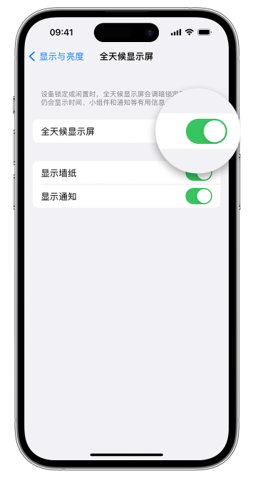 栾川苹果14维修店分享如何自定义 iPhone 14 Pro 常亮显示屏 