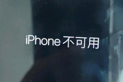 栾川苹果服务网点分享锁屏界面显示“iPhone 不可用”如何解决 