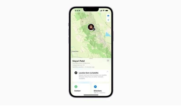 栾川苹果14维修分享iPhone14系列中 FindMy功能通过卫星分享位置方法教程 