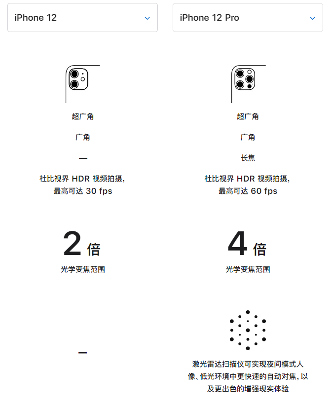 栾川苹果手机维修分享苹果 iPhone 12 与 iPhone 12 Pro 选哪款 